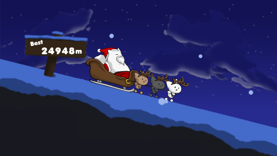 Flying Santa Cat - عکس بازی موبایلی اندروید