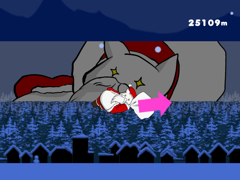 Flying Santa Cat - عکس بازی موبایلی اندروید