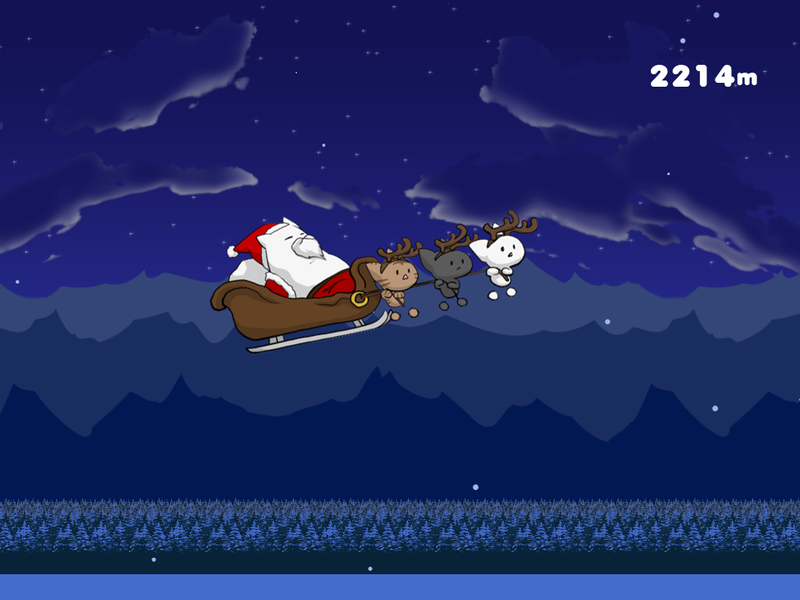 Flying Santa Cat - عکس بازی موبایلی اندروید