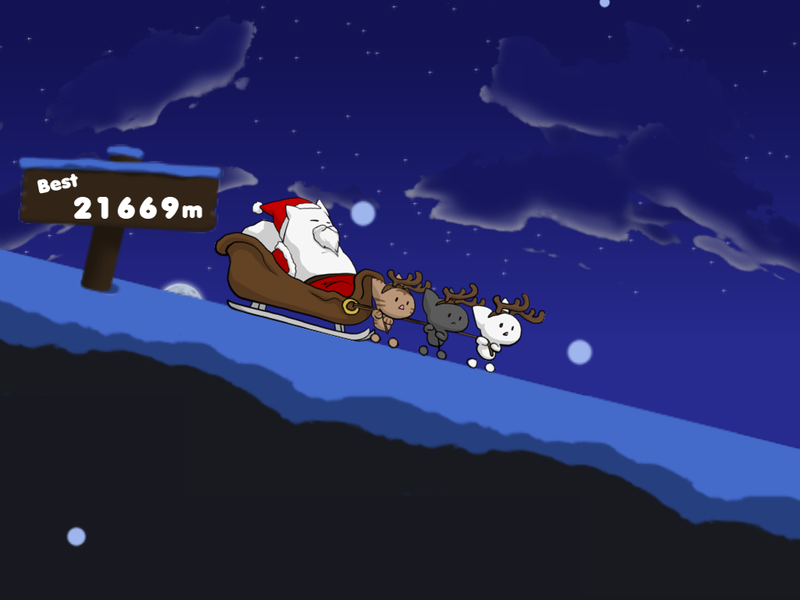 Flying Santa Cat - عکس بازی موبایلی اندروید
