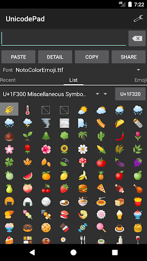 Unicode Pad - Image screenshot of android app