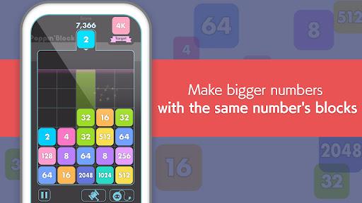 Number drops with ۲۰۴۸ puzzle - عکس بازی موبایلی اندروید