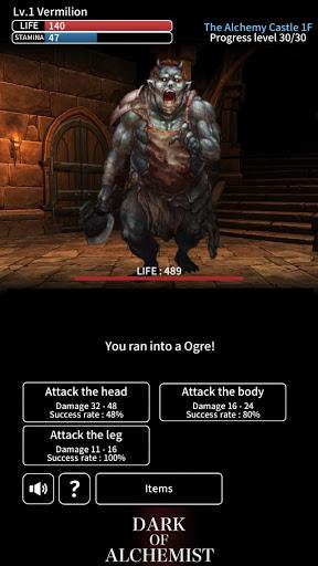Dark of Alchemist - Dungeon Cr - Gameplay image of android game