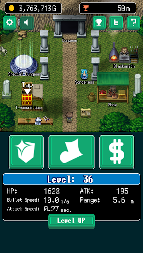 Pixel Dungeon Hero - Gameplay image of android game