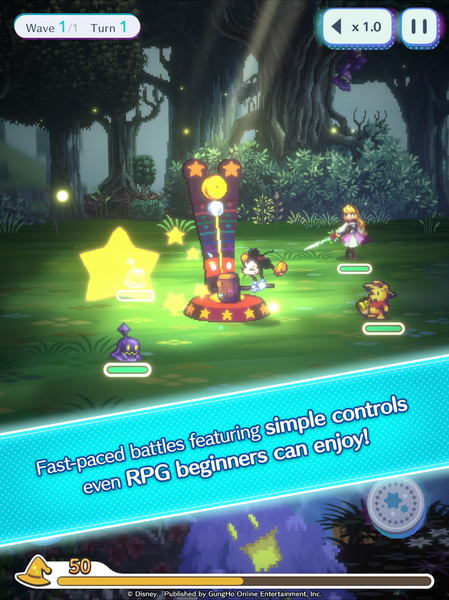 Disney Pixel RPG - Gameplay image of android game