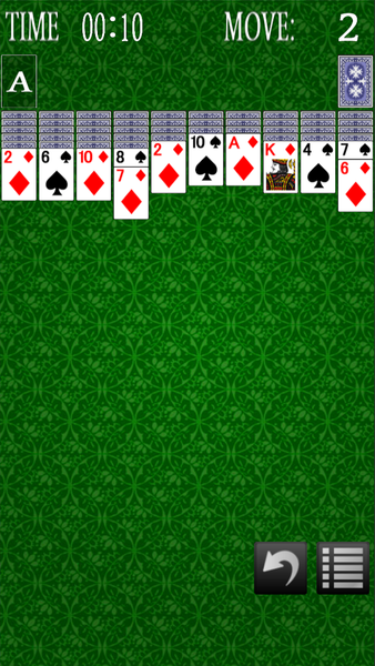 Spider Solitaire - Gameplay image of android game