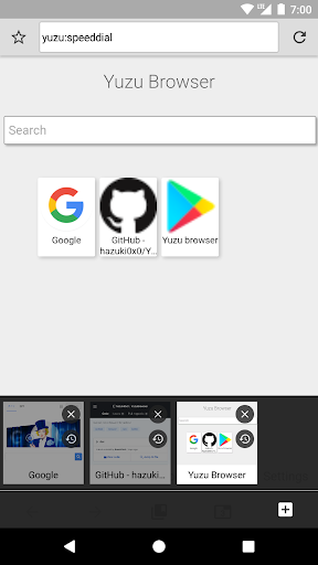 Yuzu Browser: web browser - عکس برنامه موبایلی اندروید