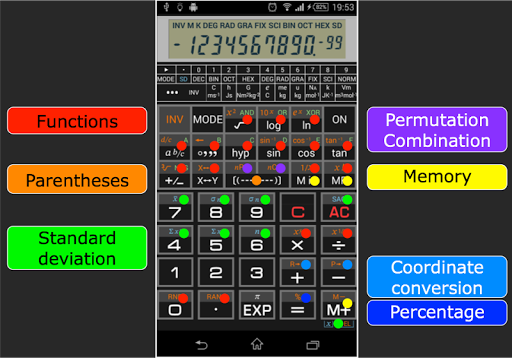 Scientific Calculator 995 - عکس برنامه موبایلی اندروید
