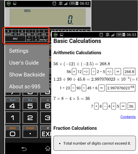 Scientific Calculator 995 - Image screenshot of android app