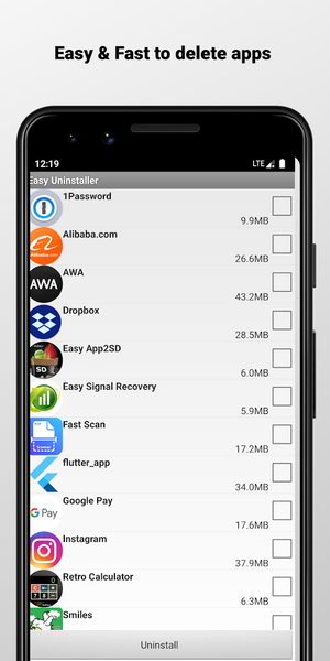 Easy Uninstaller (Uninstall) - Image screenshot of android app