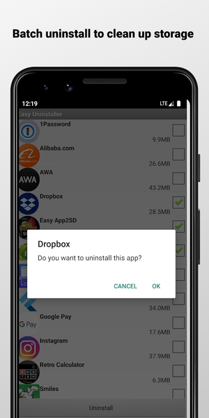Easy Uninstaller (Uninstall) - Image screenshot of android app