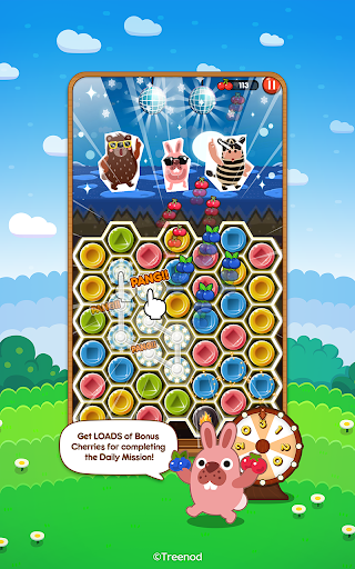 LINE Pokopang - puzzle game! - Gameplay image of android game