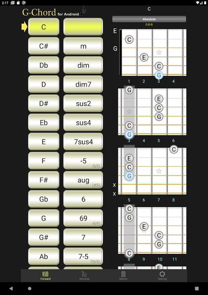 G-Chord (Guitar Chord) - عکس برنامه موبایلی اندروید