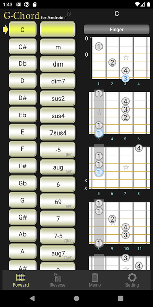 G-Chord (Guitar Chord) - عکس برنامه موبایلی اندروید