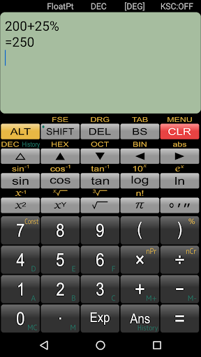 Panecal Scientific Calculator - Image screenshot of android app