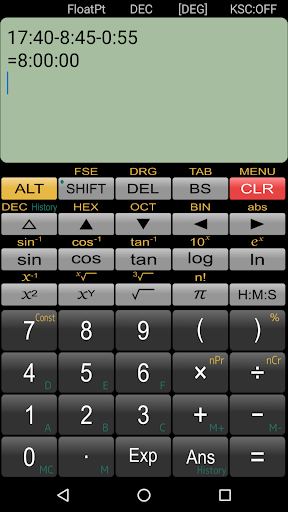 Panecal Scientific Calculator - Image screenshot of android app