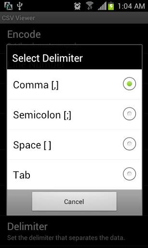 CSV Viewer - Image screenshot of android app