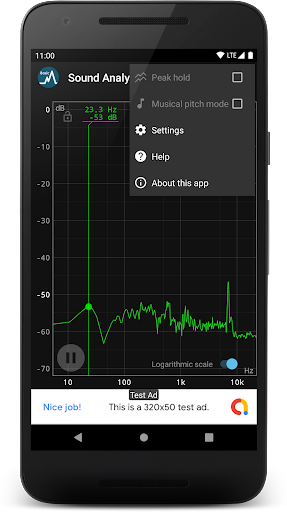 Sound Analyzer Basic - عکس برنامه موبایلی اندروید