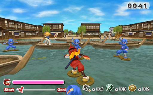 Slash Dash Ninja - Gameplay image of android game