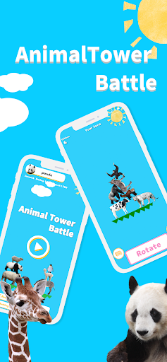 Animal Tower Battle - Gameplay image of android game