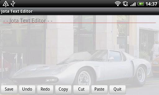 Jota Text Editor - عکس برنامه موبایلی اندروید