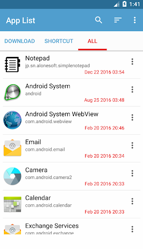 App List - عکس برنامه موبایلی اندروید