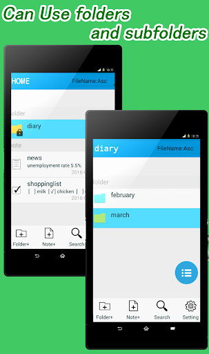 Folder Notepad - Image screenshot of android app