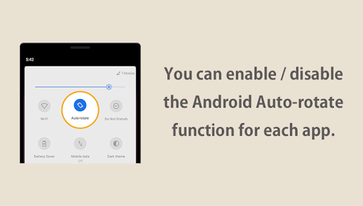 Auto-rotate Control - Image screenshot of android app