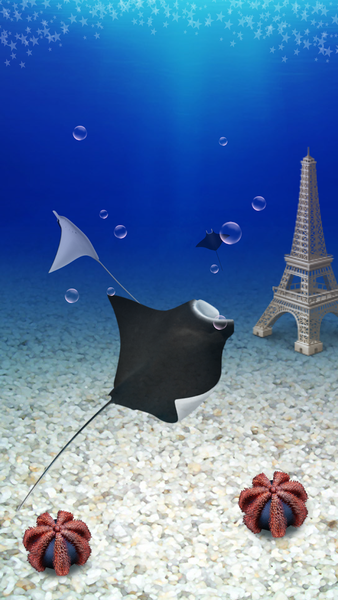 Aquarium manta simulation game - عکس بازی موبایلی اندروید