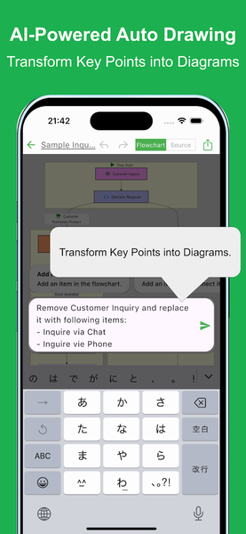 Flowchart AI - Image screenshot of android app