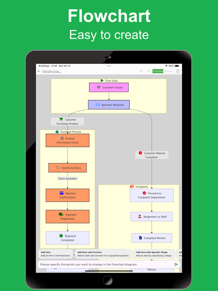Flowchart AI - Image screenshot of android app