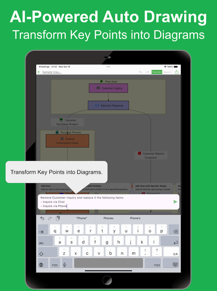 Flowchart AI - Image screenshot of android app