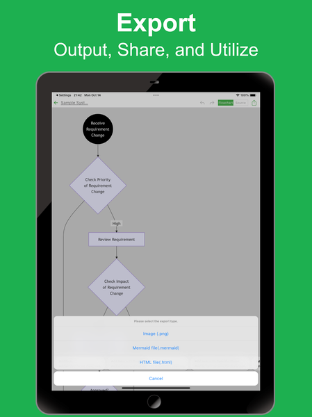 Flowchart AI - Image screenshot of android app