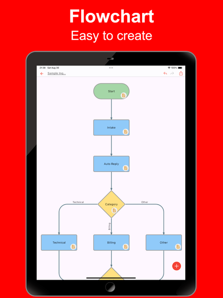 Simple Flowchart - Image screenshot of android app