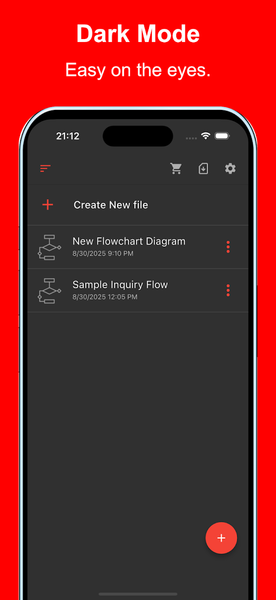 Simple Flowchart - Image screenshot of android app