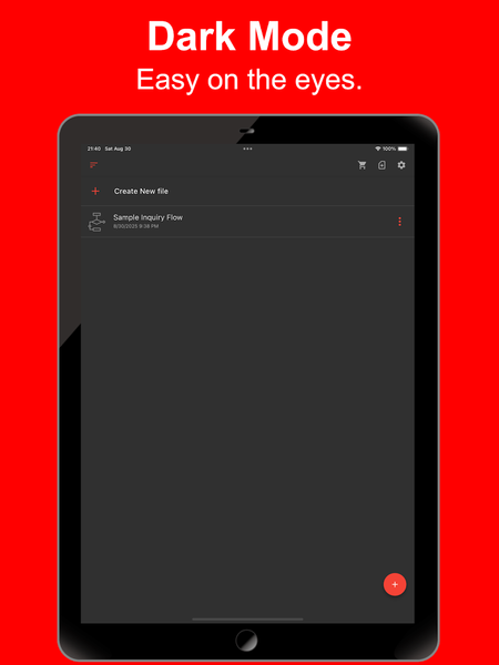 Simple Flowchart - Image screenshot of android app