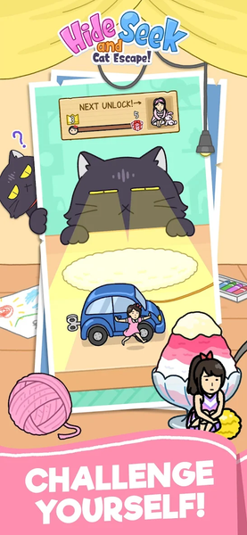 Hide and Seek: Cat Escape! - Gameplay image of android game