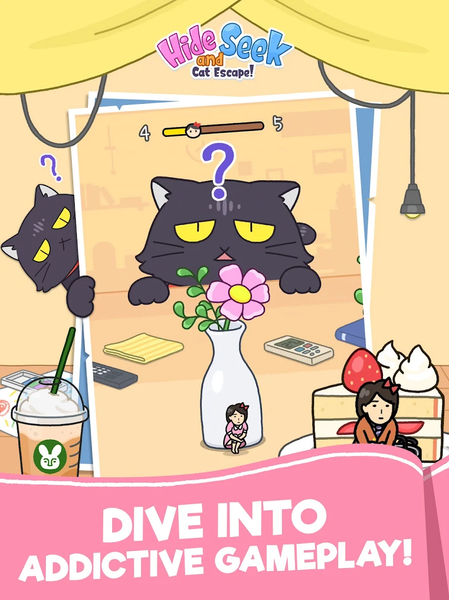 Hide and Seek: Cat Escape! - Gameplay image of android game