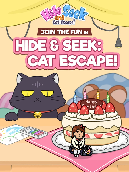 Hide and Seek: Cat Escape! - Gameplay image of android game