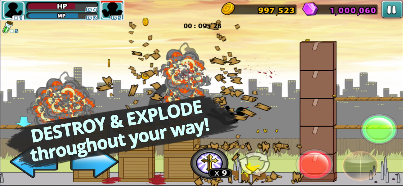 Anger of stick ۵ : zombie - عکس بازی موبایلی اندروید