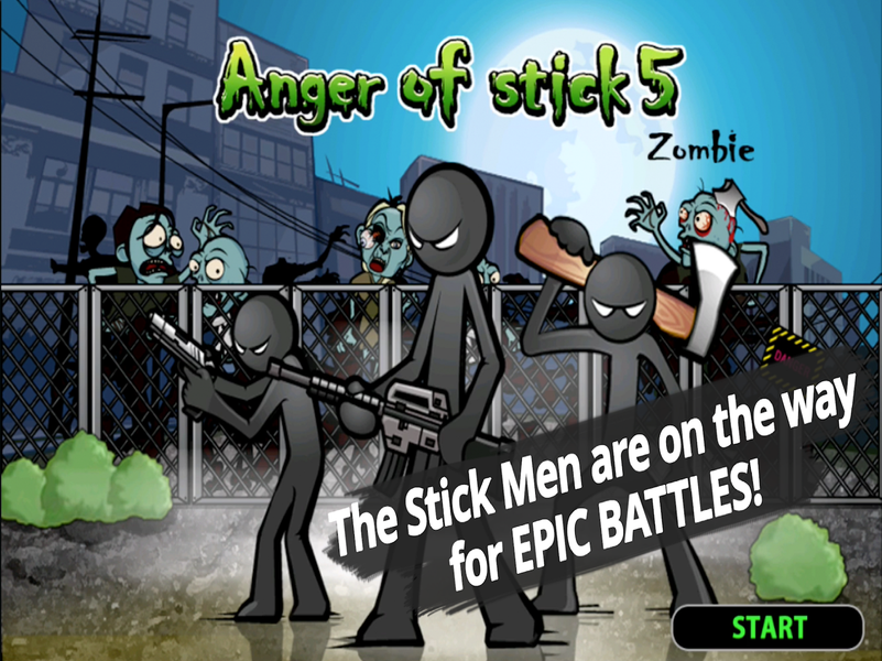 Anger of stick ۵ : zombie - عکس بازی موبایلی اندروید
