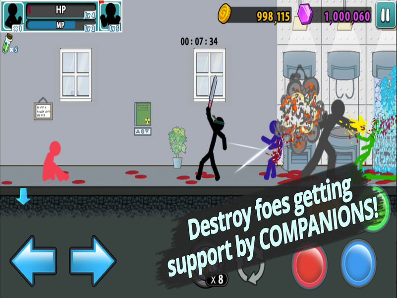 Anger of stick ۵ : zombie - عکس بازی موبایلی اندروید