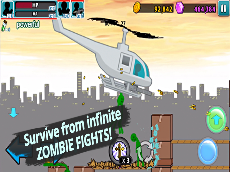 Anger of stick ۵ : zombie - عکس بازی موبایلی اندروید