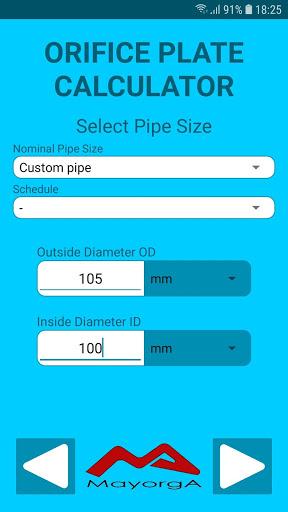Orifice Plate Calculator - عکس برنامه موبایلی اندروید
