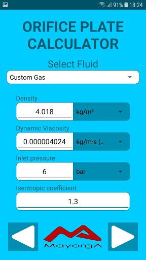 Orifice Plate Calculator - عکس برنامه موبایلی اندروید