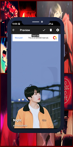 Jungkook 3D Parallax Wallpaper - Image screenshot of android app