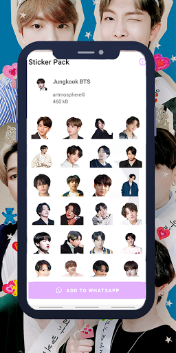 Jungkook WASticker - Image screenshot of android app