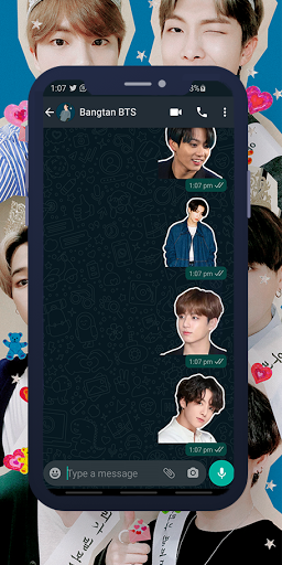 Jungkook WASticker - Image screenshot of android app