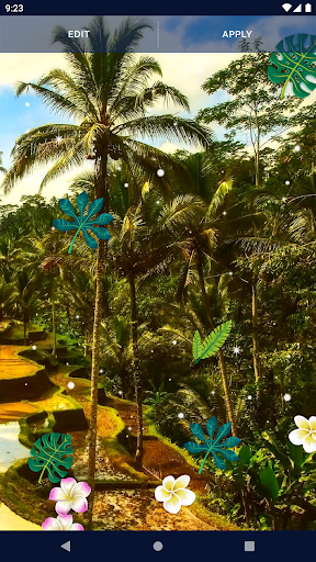 Palm Jungle Live Wallpaper - Image screenshot of android app