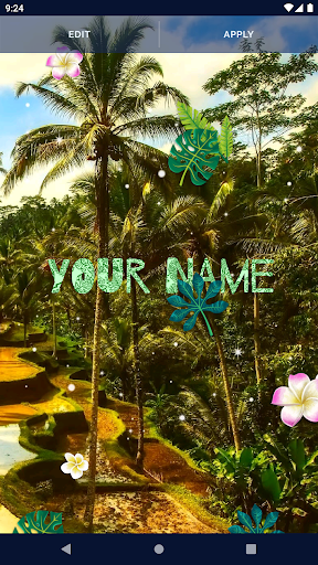 Palm Jungle Live Wallpaper - Image screenshot of android app